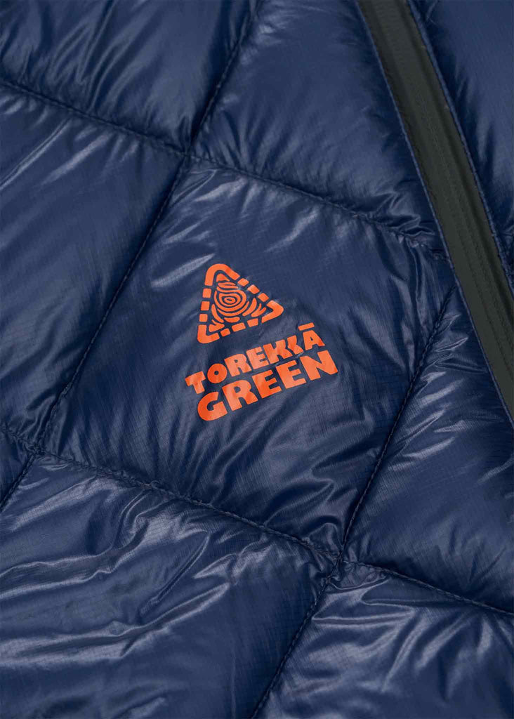 U HOODY REFLECTIVE DOWN JACKET - Torekkā Green